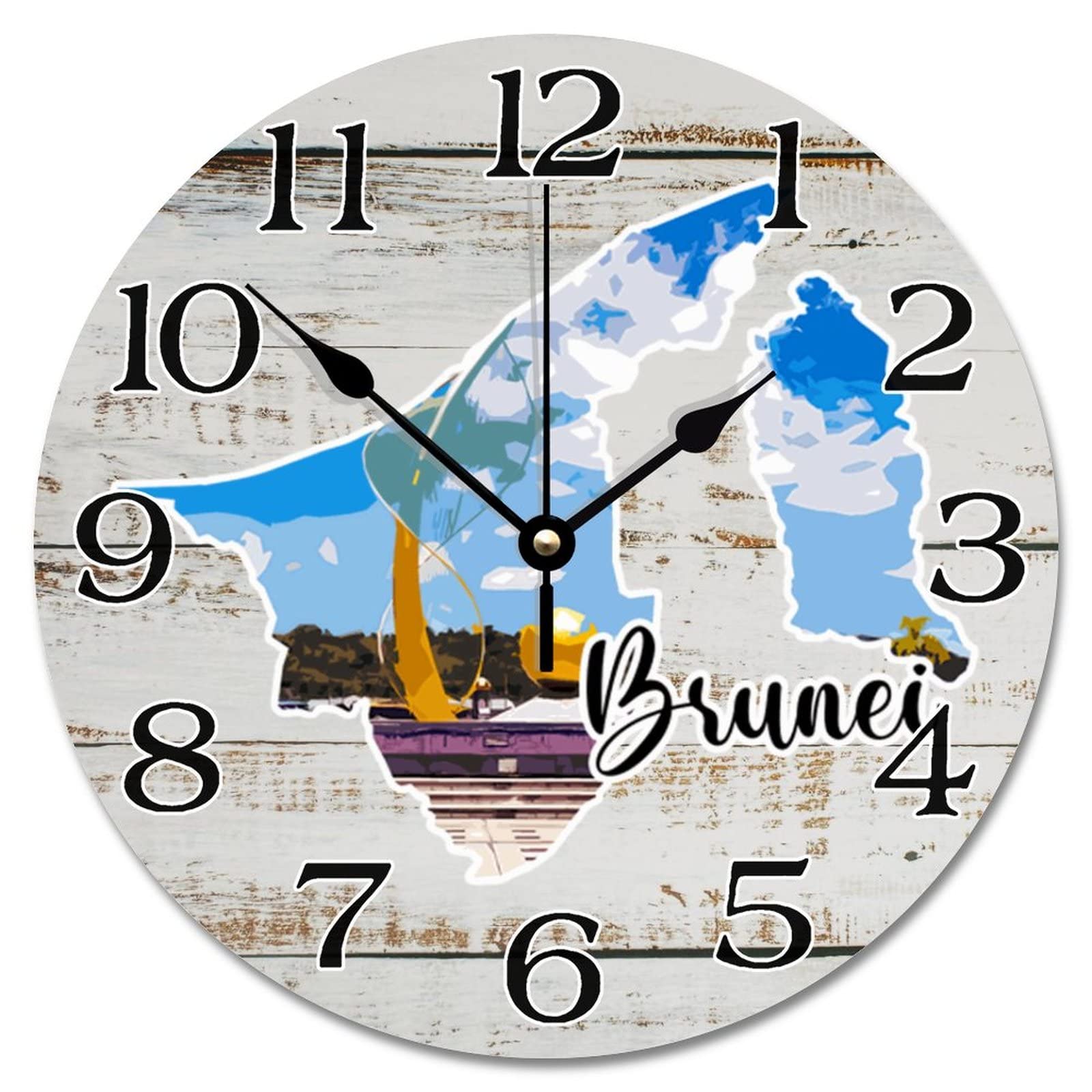 Horloge murale Brunei silencieuse pour éliminer le tic-tac du salon