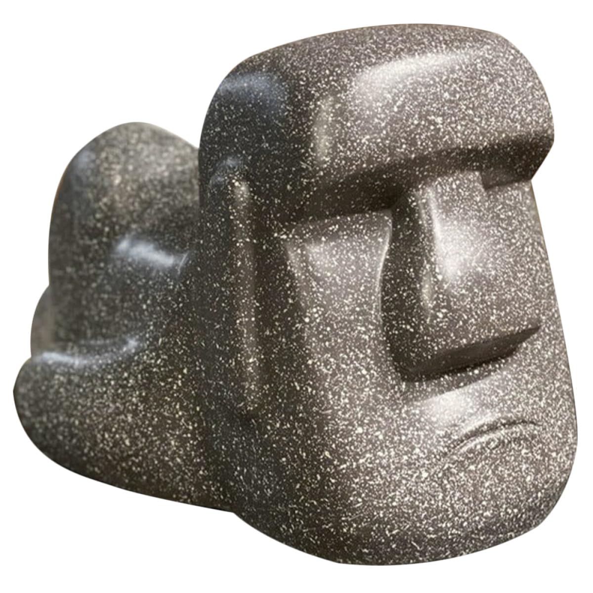 FOMIYES Kreative and Dekorativer Funktion Taschentuchbox aus Kunstharz Moai mit Einzigartigem Elegantem Design und Dekorativer Funktion für Wohnzimmer und Hotels in Schwarz for Wohnzimmer und Hotels