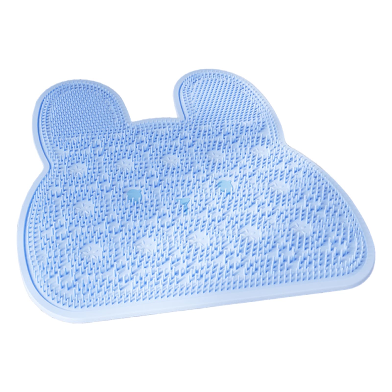 bayicie Bath Mat Rabbit Shape Soft Massage Bath Mat with Suction Cups Easy Care Bathroom Mat