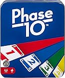 Mattel Games Phase 10 Card Game with Color Blind Accessible Deck in Storage & Travel Tin for Kids, Adults & Families