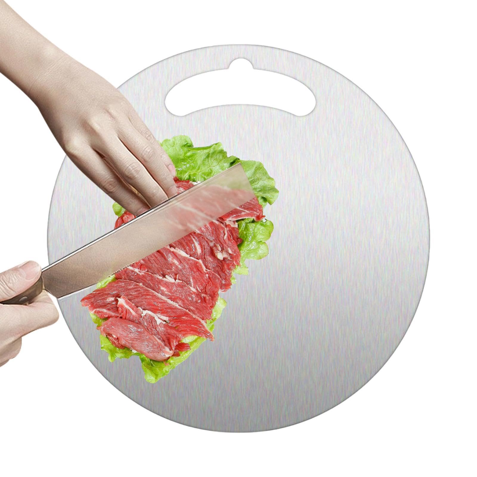 Planche à découper en acier de cuisine pour la préparation des aliments