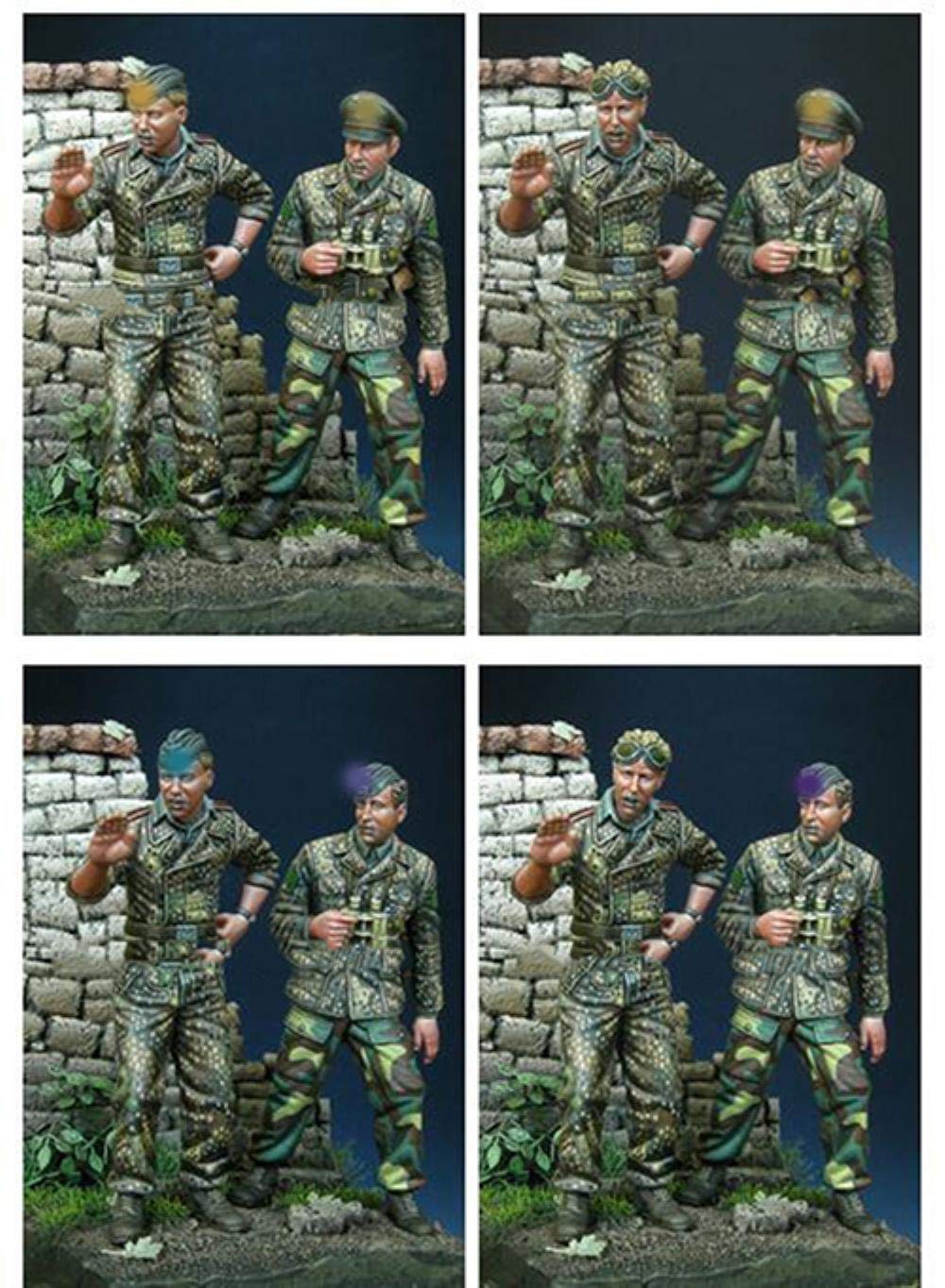 Kit Panzer Crew résine 1/35 figurines pour diorama militaire réaliste