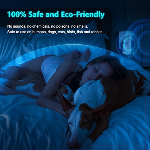 Miniatura 4 de Paquete de 6 repelentes ultrasónicos de plagas, repelente ultrasónico para interiores para cucarachas, roedores, ratones, insectos, mosquitos,