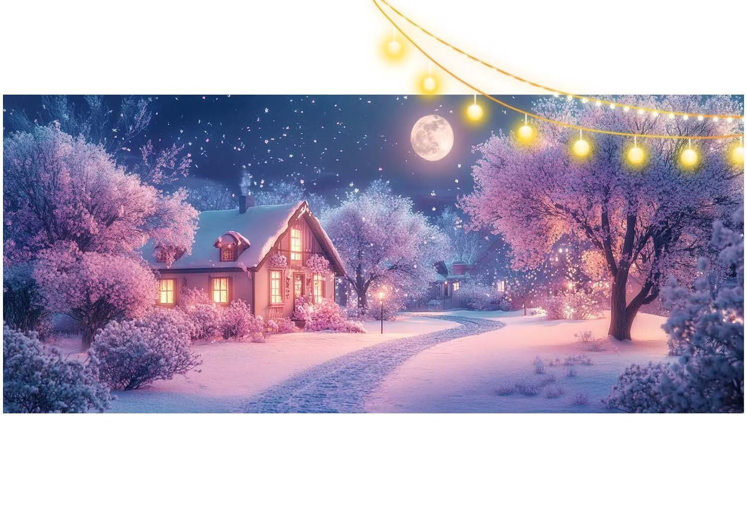 Diamond Painting Weihnachten Diamond Painting Groß XXL 150x60 cm, 5D Diamant Painting Bilder Landschaft Malen Nach Zahlen Erwachsene Anfänger Basteln Crystal Stickerei Malerei Kit, Home Decor m203