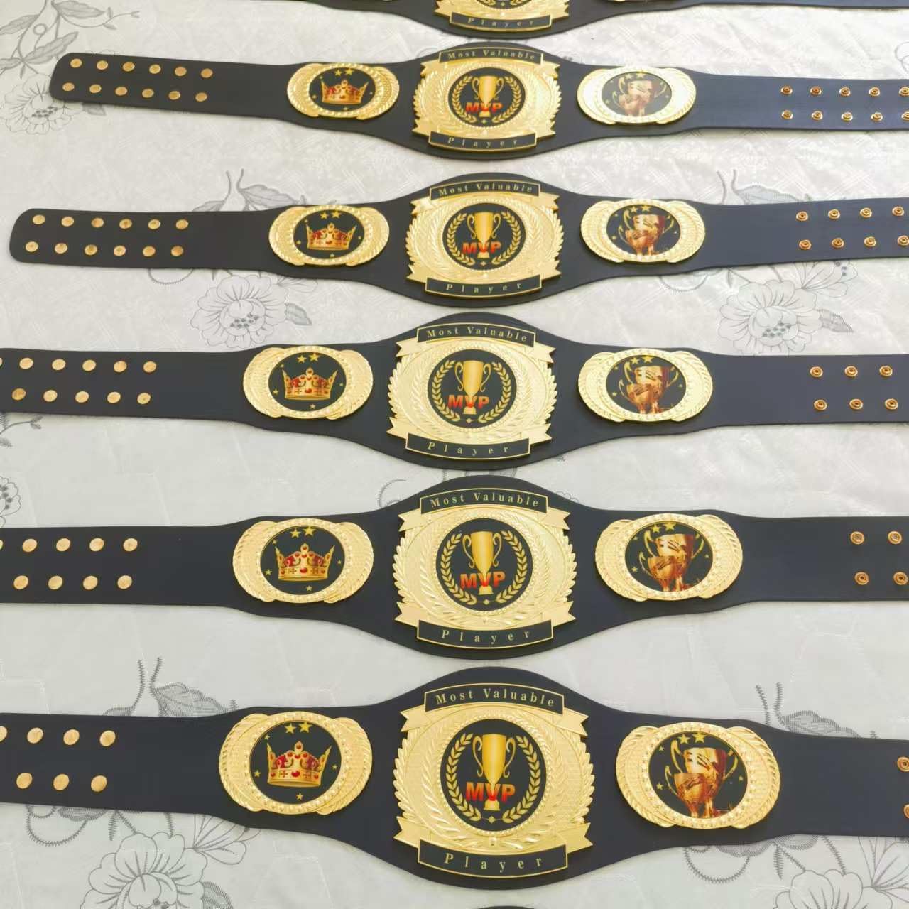 MVP Belt Most Valuable Player Championship Belt Trophy Award Gift - Football, baseball, softball, soccer, basketball, esports, fantasy sports, hockey tournament or League Winner Champion Belt