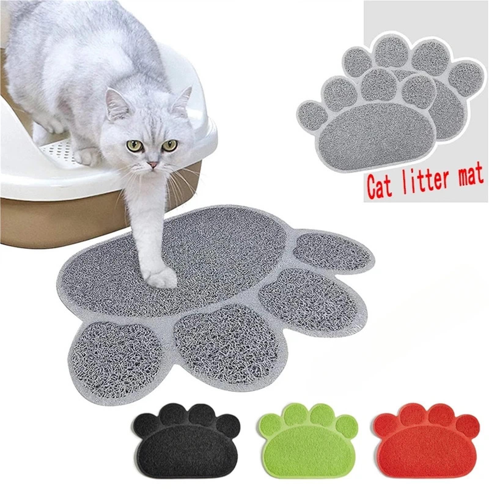 Katzenstreumatte Katzenstreumatte aus PVC mit Pfotenabdruck