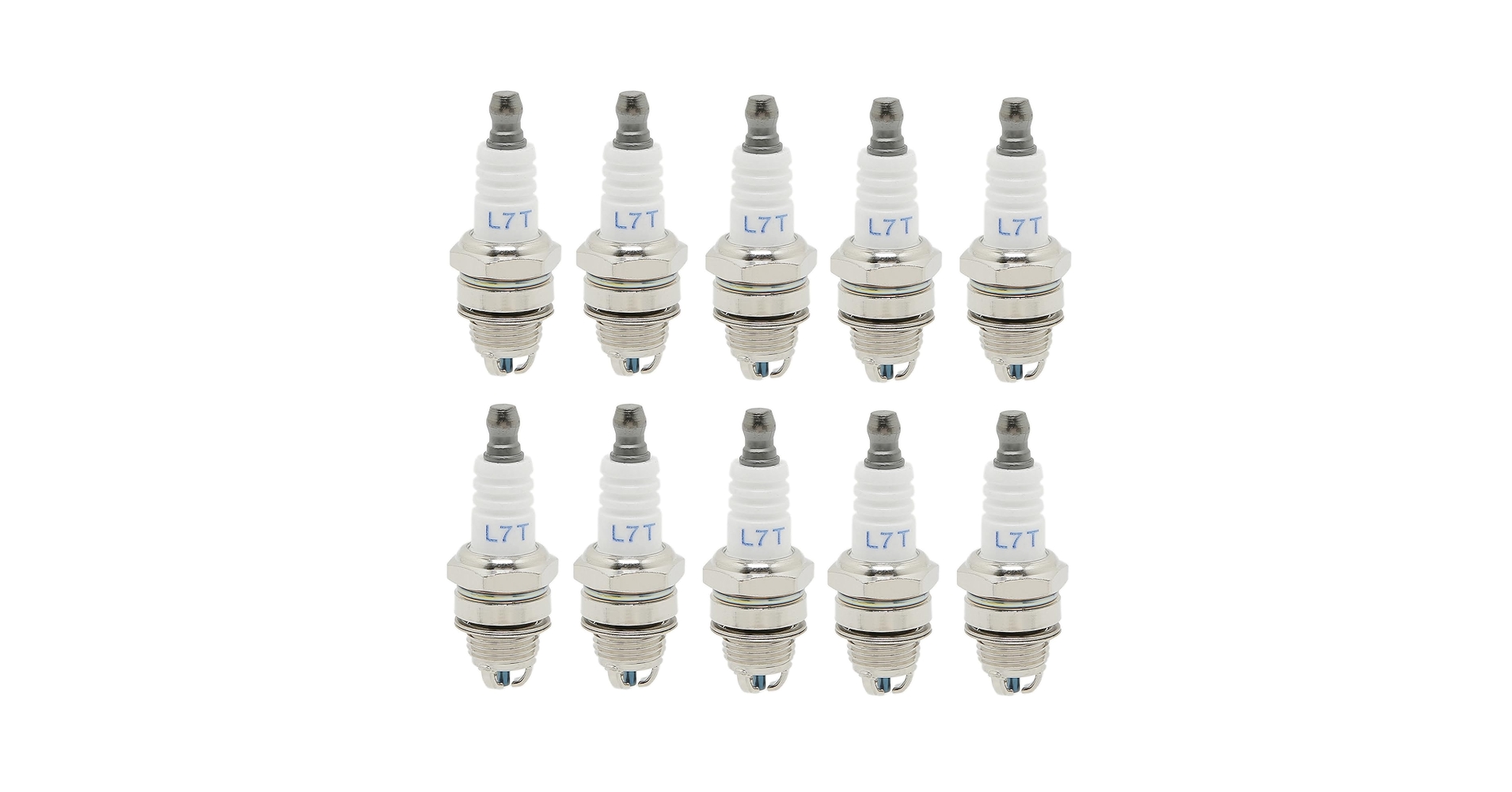 DRELD 8Pcs L7T Spark Plugs, 2 Stroke Engine Spark Plug Engine Accessory