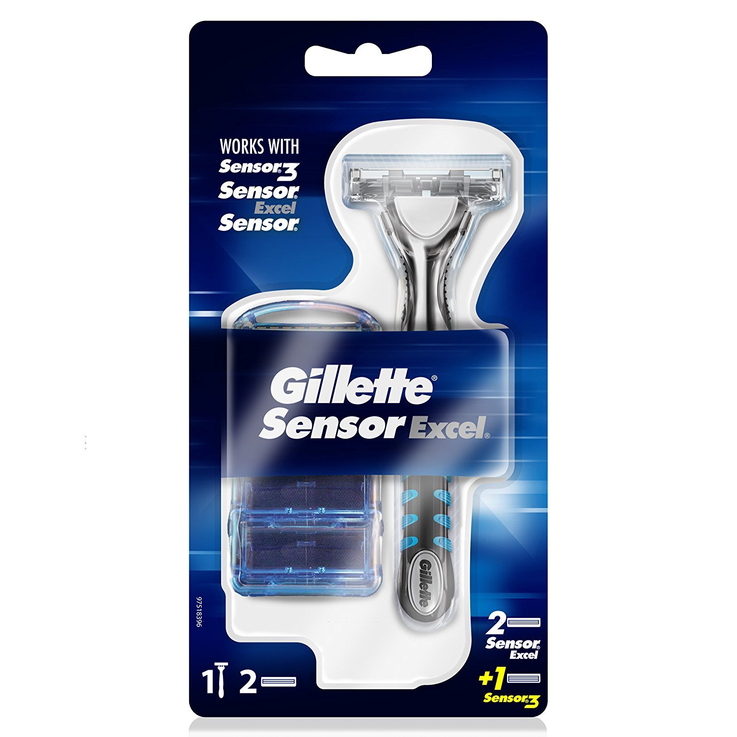 Gillette Sensor Razor with 2 Cartridges