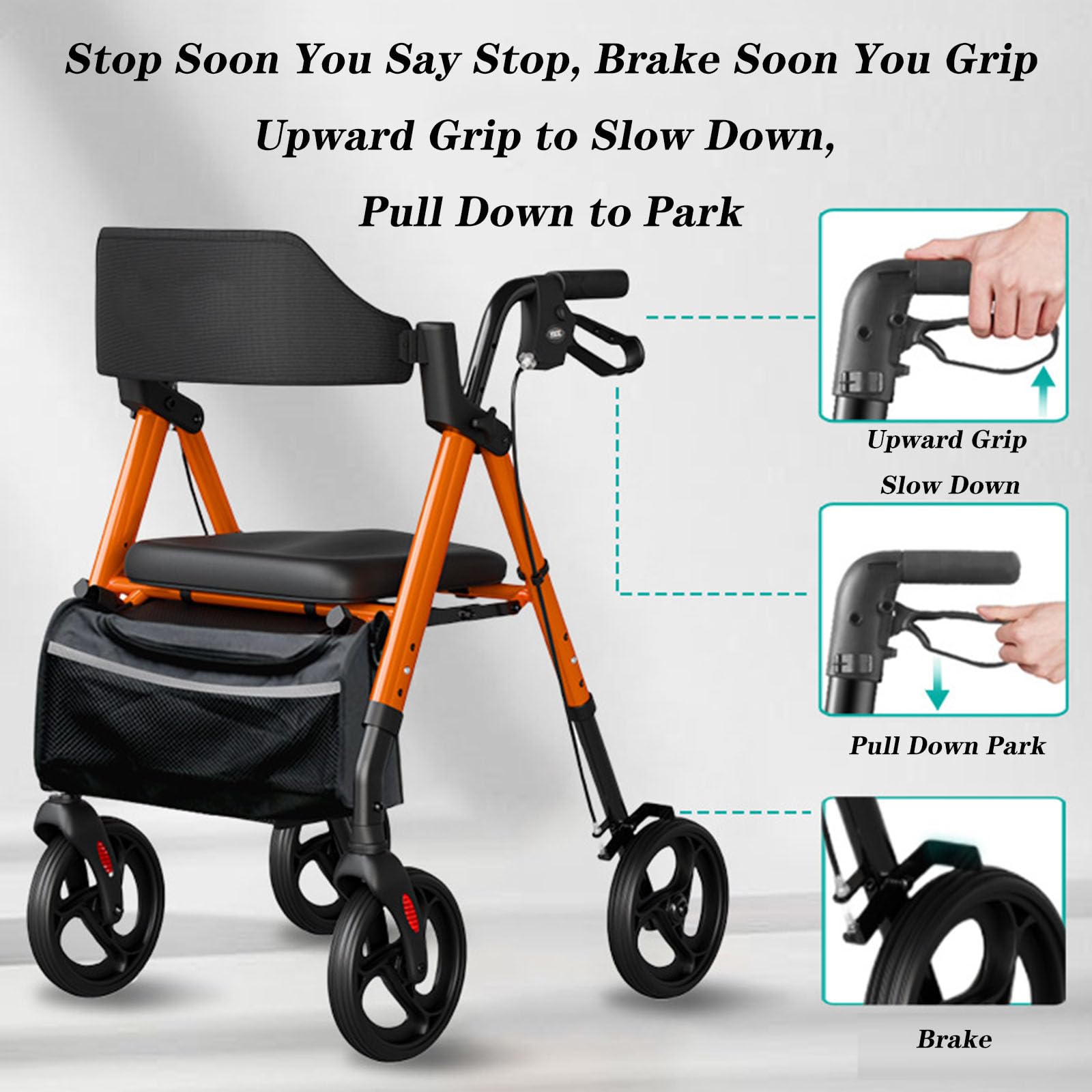 SFKLYU Chodziki Terenowe Lekki Aluminiowy Chodzik Mobility Walking Aid Oparcie Z Regulowanymi Na Wysokość Uchwytami I Oparciem Dla Seniorów I Dorosłych