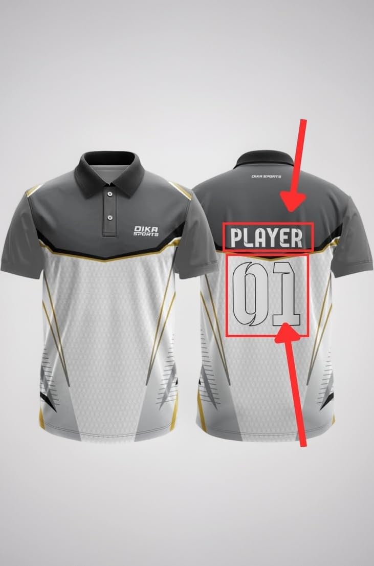 Custom jerseyCricket t-Shirt Breathable Cricket Jersey Printed | 2 Year to 5XL