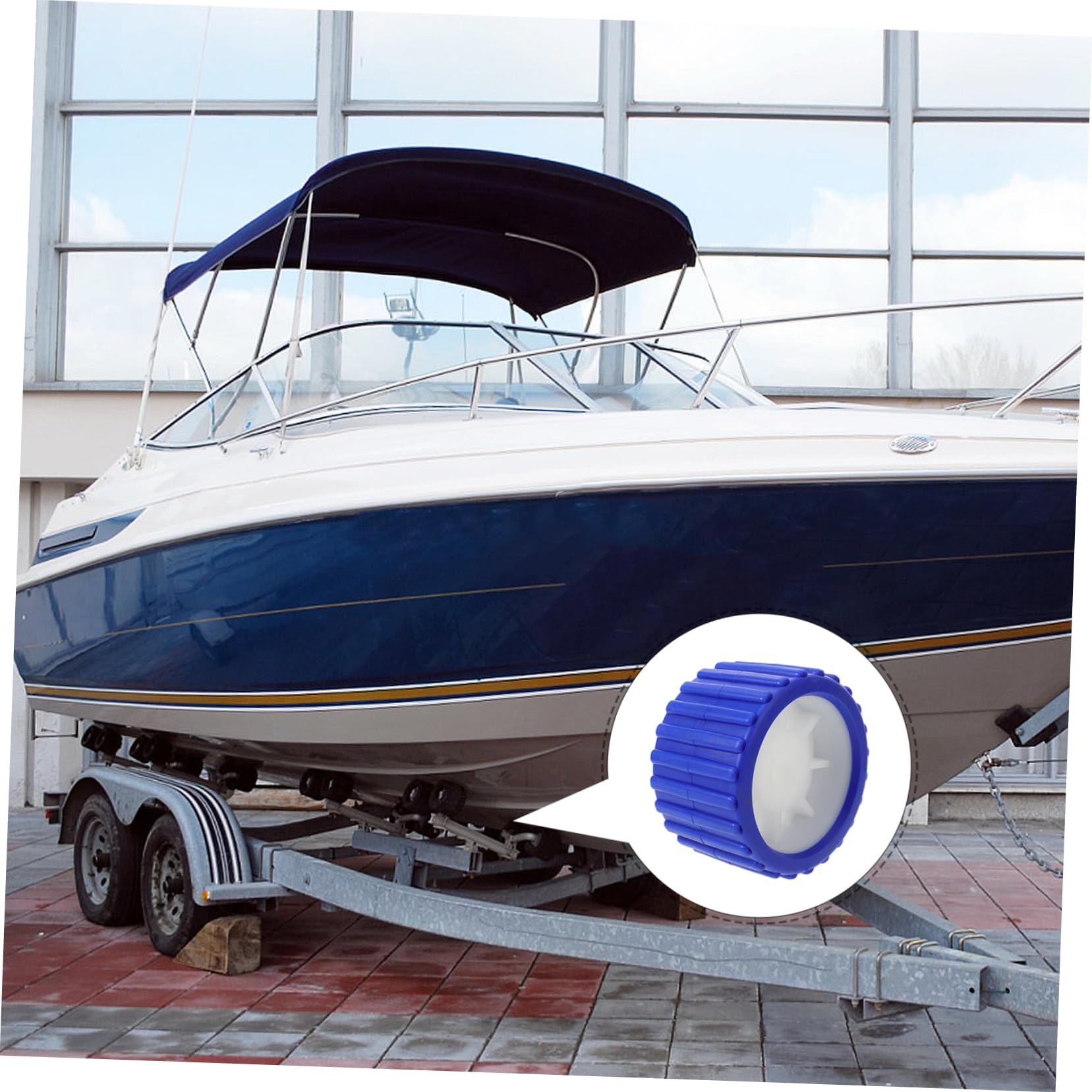 MAGICLULU Alaggio per Barche Ruota Accessorio per Yacht Resistente e Facile Installare per Difficili