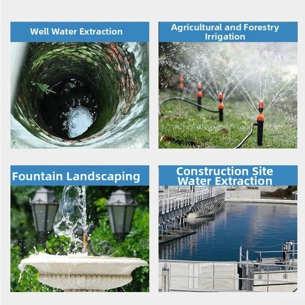 Kunststoff Metall Wasserpumpe 4m Förderhöhe
