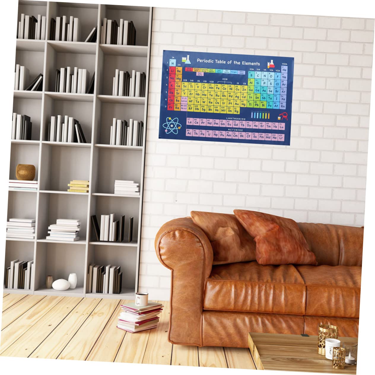 SEWACC 10 Stk Chemisches Periodensystem Klassenzimmer Periodensystem Der Elemente Plakat Periodensystem Wandbehang Stoff Periodensystem Schulplakat Periodensystem Wandkunst Seidentuch