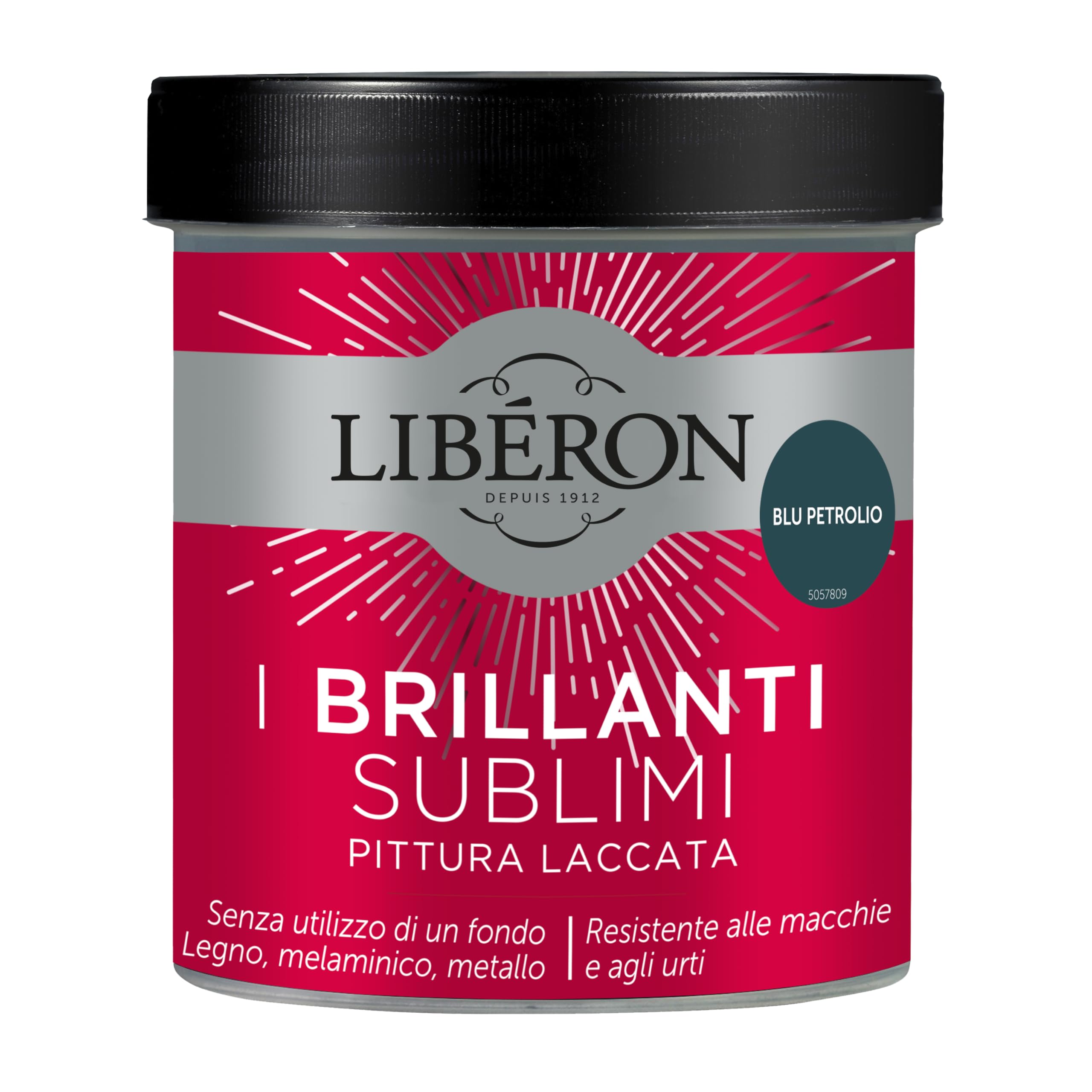 Libéron Les Brillants Sublimes Peinture Laquée Bleu Pétrole 0.5 L