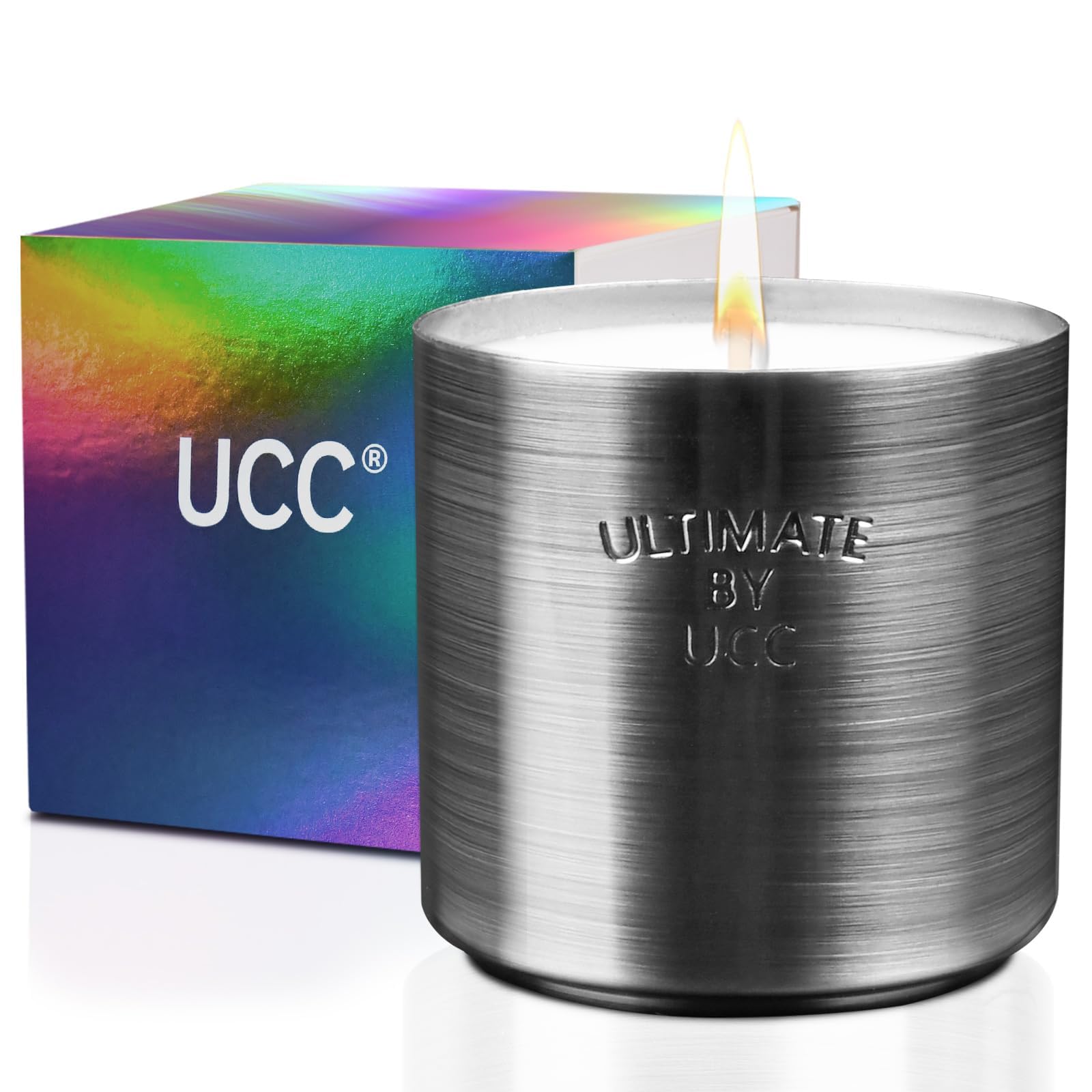 UCCRaspberry & Coffee Scented Candle, 10 oz, Black, Modern, All Season, Food Theme