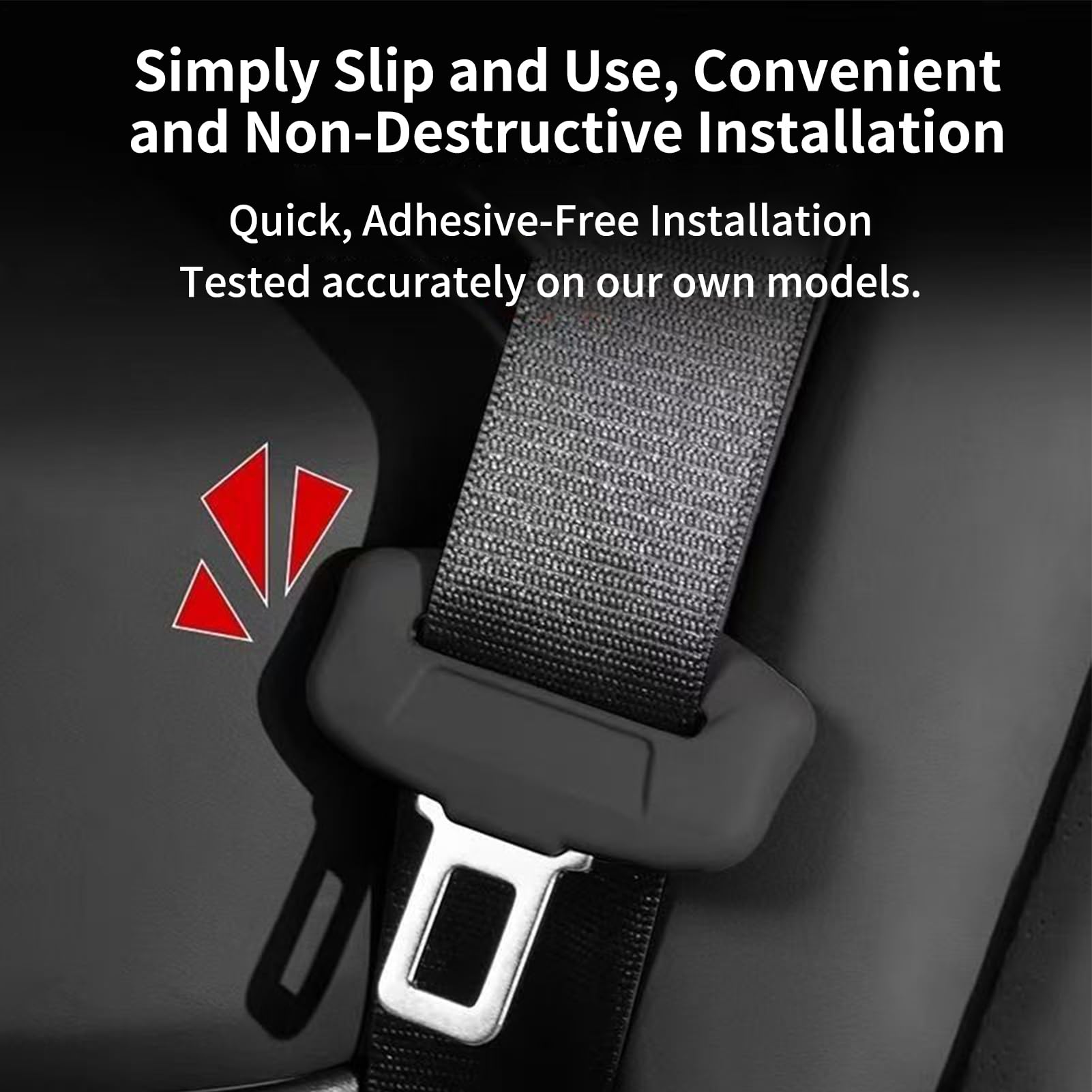 Seat Belt Buckle Cover - Silicone Seatbelt Lock Protector, Seatbelt Silicone Clip Guard, Seat Strap Buckle Protector | 4 Pcs Easy To Use And Remove For Garage Automotive Sedan SUV RV Truck Workshop — view 5