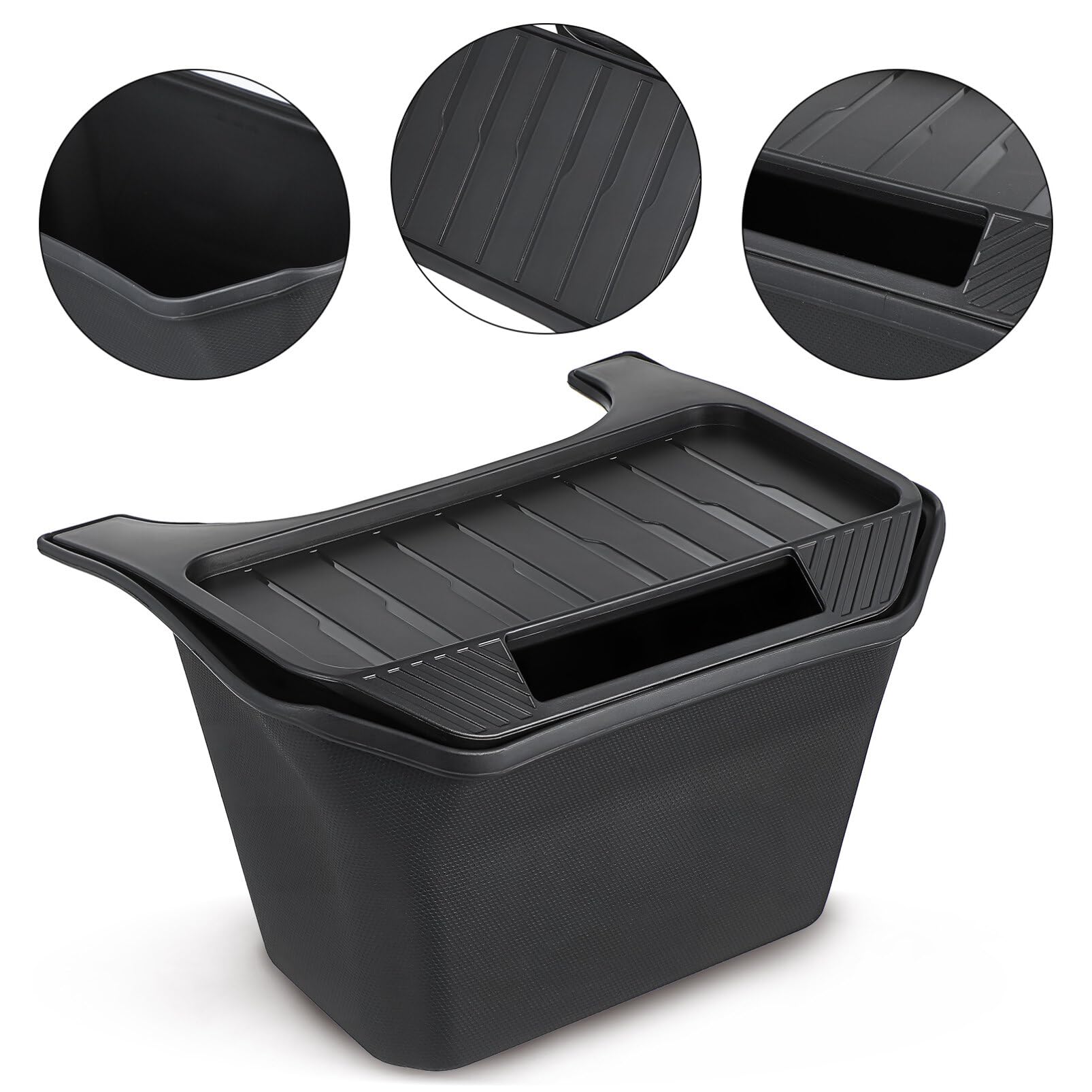 Caja de Almacenamiento para Coche para Consola Trasera, Negro