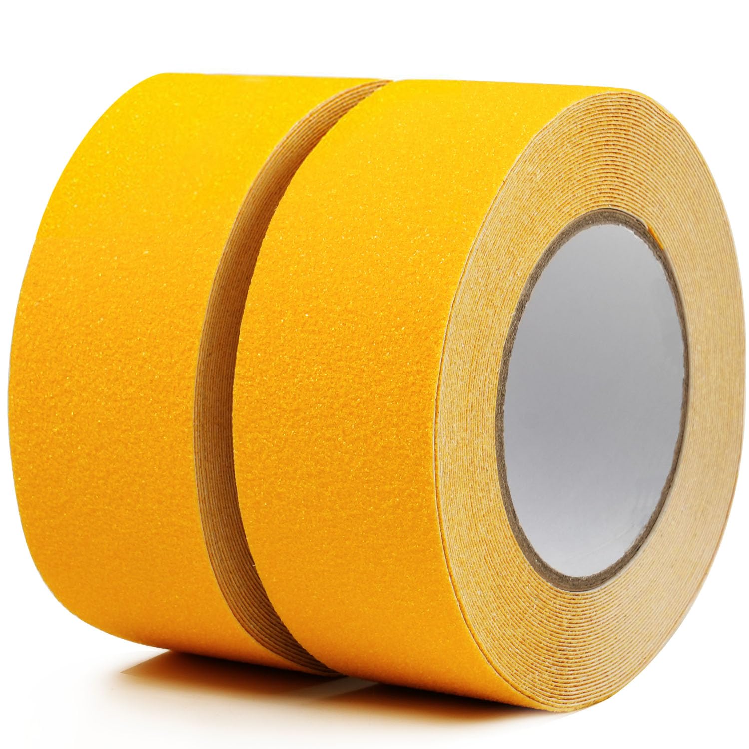 CHUANGSEED 2 Rolls Yellow Anti Slip Tape 2" x 33Ft (50mm x 10m) High Traction For Outdoor/Indoor Safety Non Skid Roll Traction Tread grip Tape