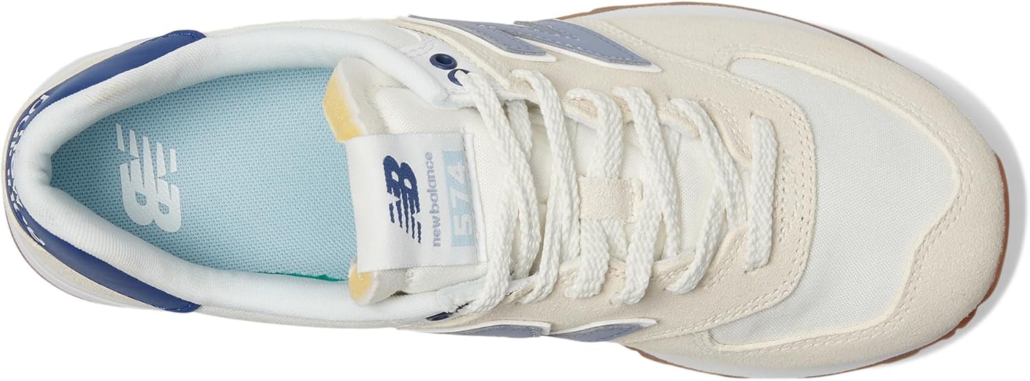 New Balance Women's 574 V2 Spring Sneaker, Linen/Indigo, 11.5 M - Image 2