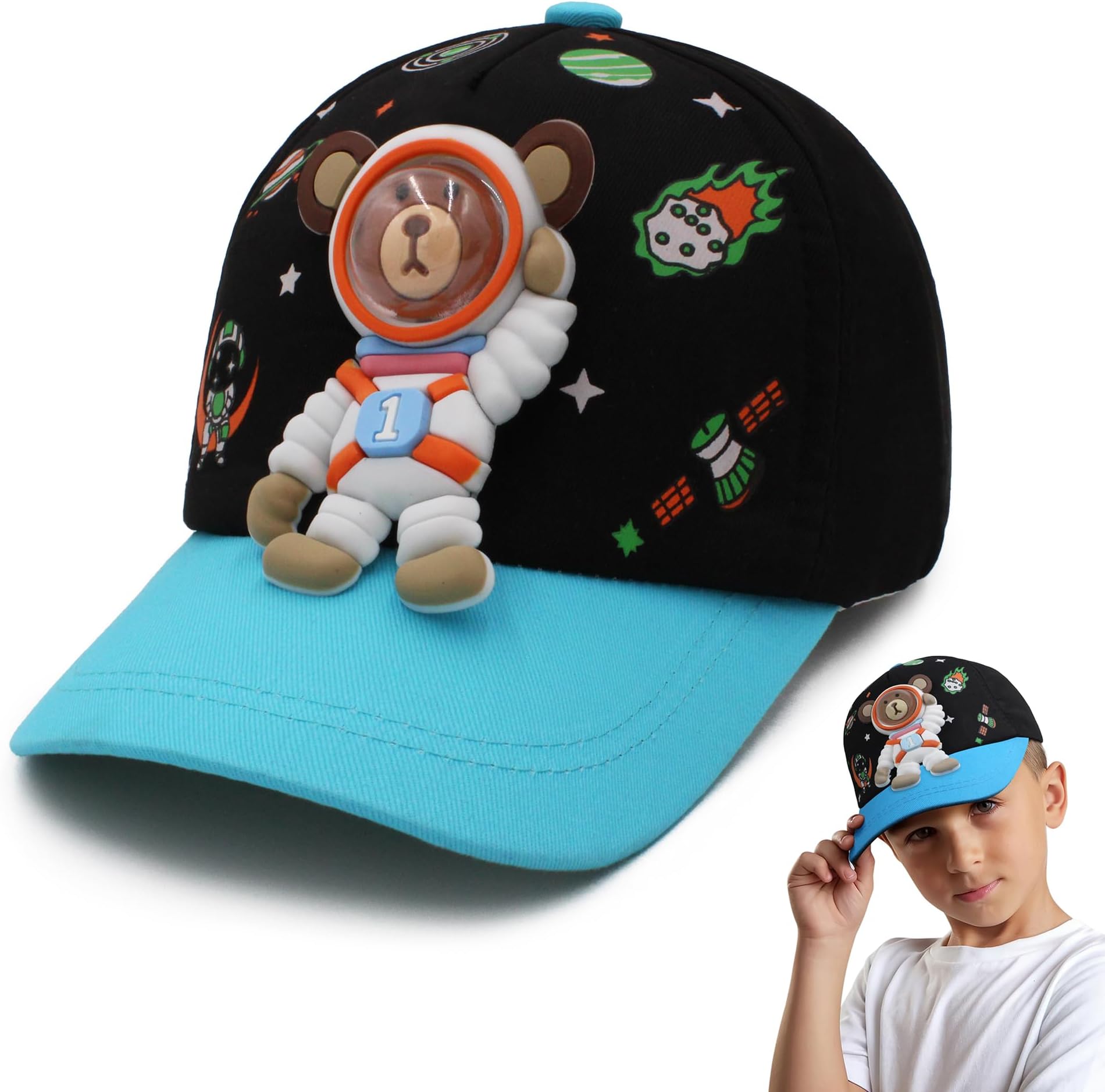 Kids Unisex Baseball Cap for Boys & Girls | Adjustable Strap | Comfortable Casual Cap (Age 4–12 Years)