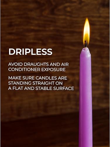 Miniatura 4 de Candwax (TAP-PN-25x356-4) Vela cónica de 14 pulgadas (4 unidades)