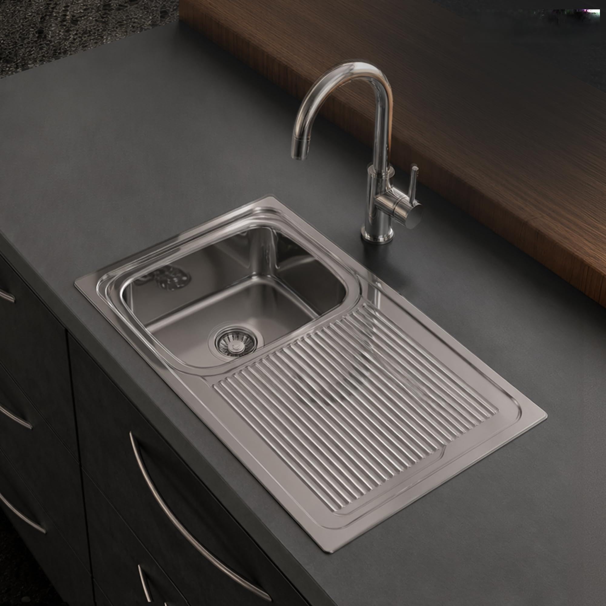 Carysil VSG Pro Stainless Steel Sink - Deep Bowl, FREE SHIPPING -11