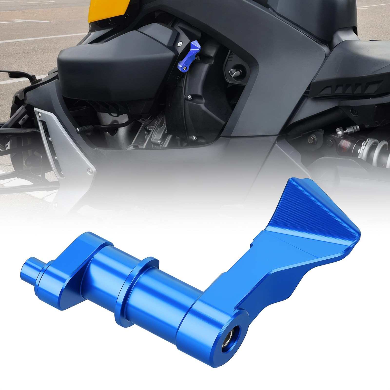 Aferrizu Aluminum Parking Brake Lock Lever for Can-Am Ryker ACE 600 900 Sport Rally Edition 2015-2025 Accessories Parking Brake Hand Lever Replacement Part (Blue)