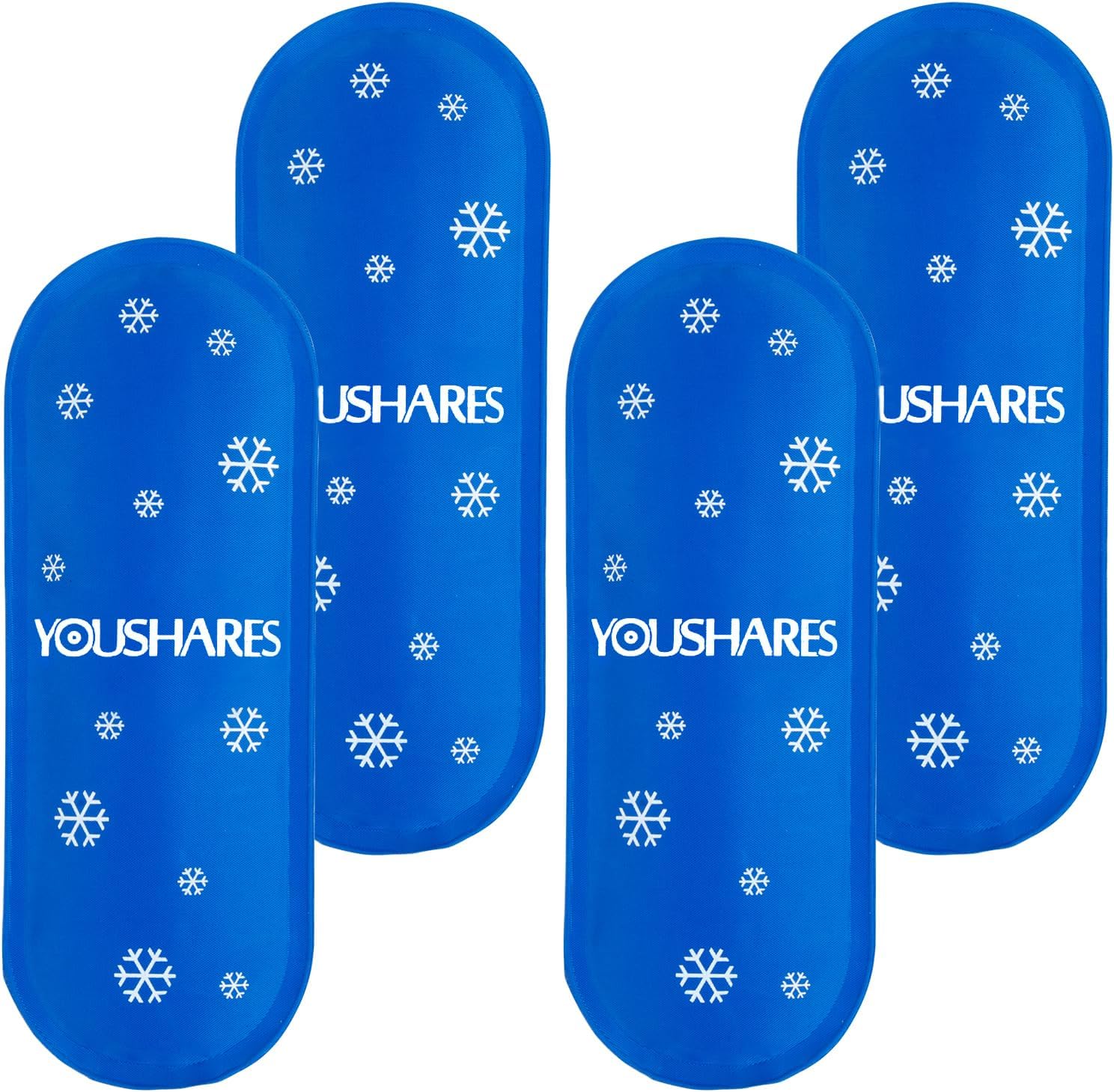 YOUSHARES 4 Nylon Ice Packs for Insulin Cooler Travel Case - Insulin Cooler Gel Packs Reusable Ice Packs Suitable for Diabetic Insulin Case (4 Packs)