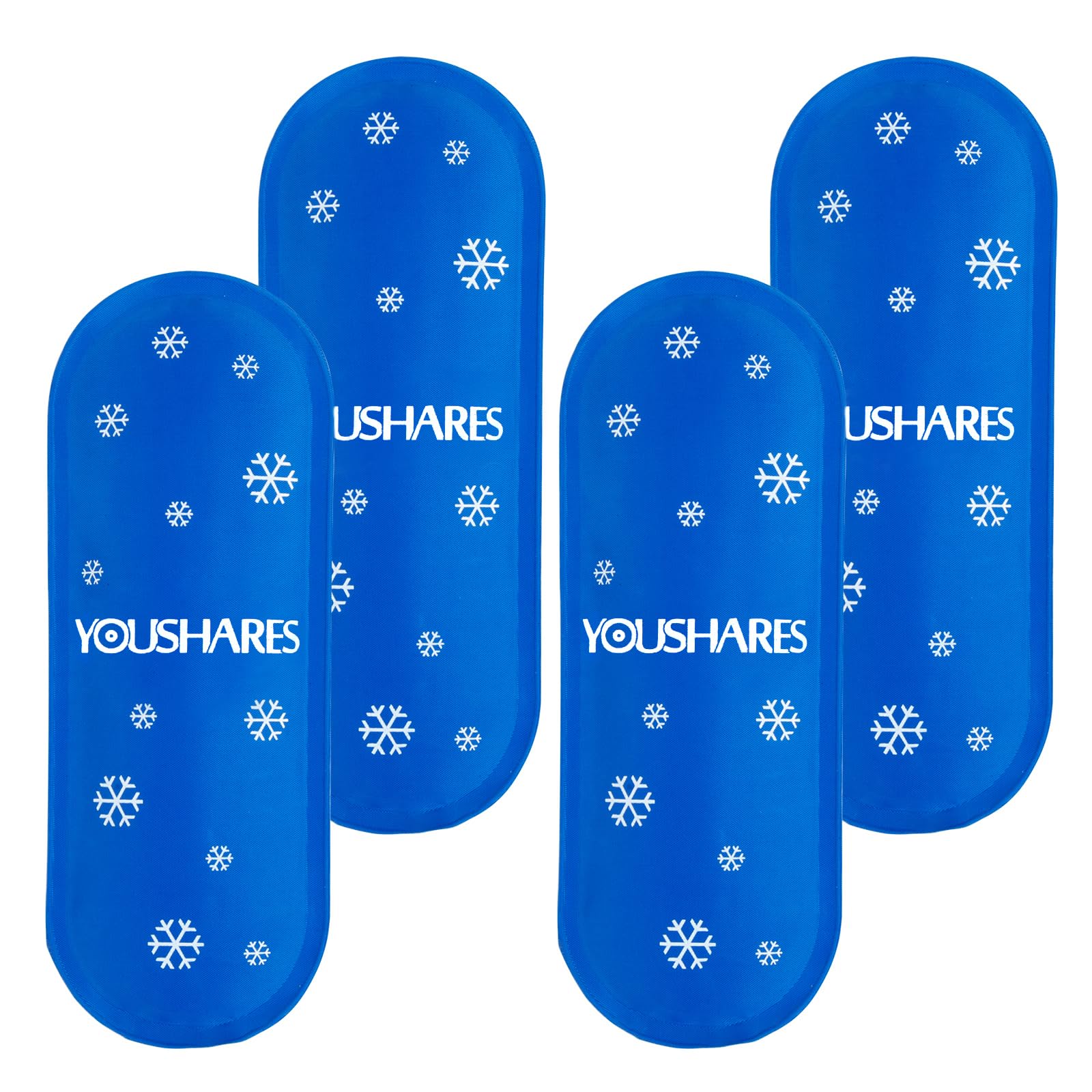 YOUSHARES 4 Nylon Ice Packs for Insulin Cooler Travel Case - Insulin Cooler Gel Packs Reusable Ice Packs Suitable for Diabetic Insulin Case (4 Packs)