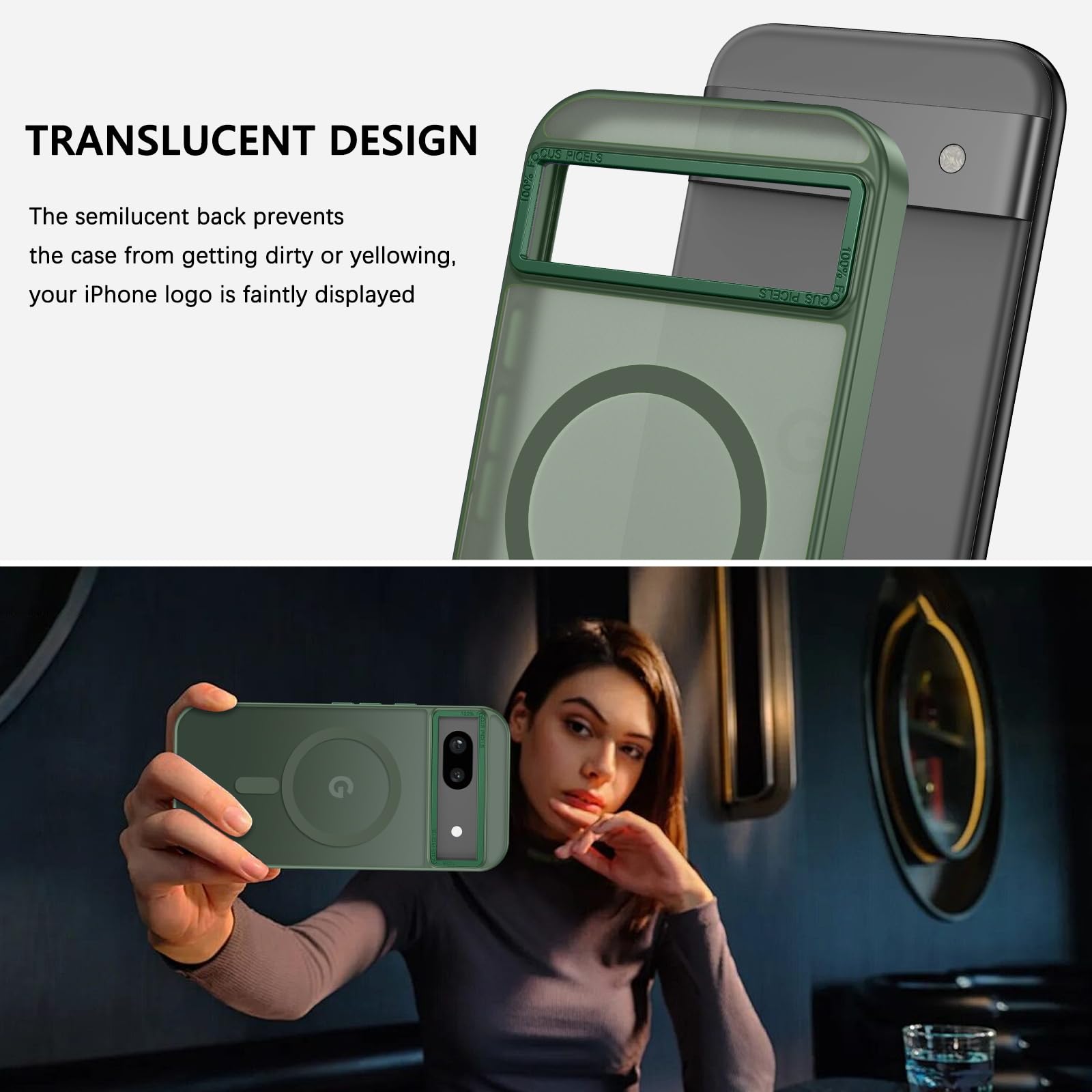 YINLAI Custodia per Google Pixel 8 Pro, compatibile con