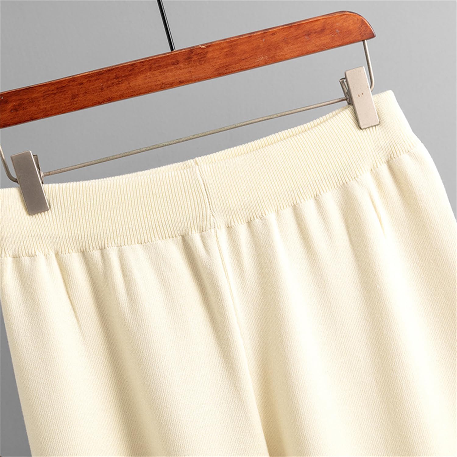 Conjunto de chándal de punto para mujer, conjunto de 2 piezas, conjunto de chándal de punto, suéter de punto, pantalones de pierna ancha, conjunto de ropa de descanso de moda, traje de