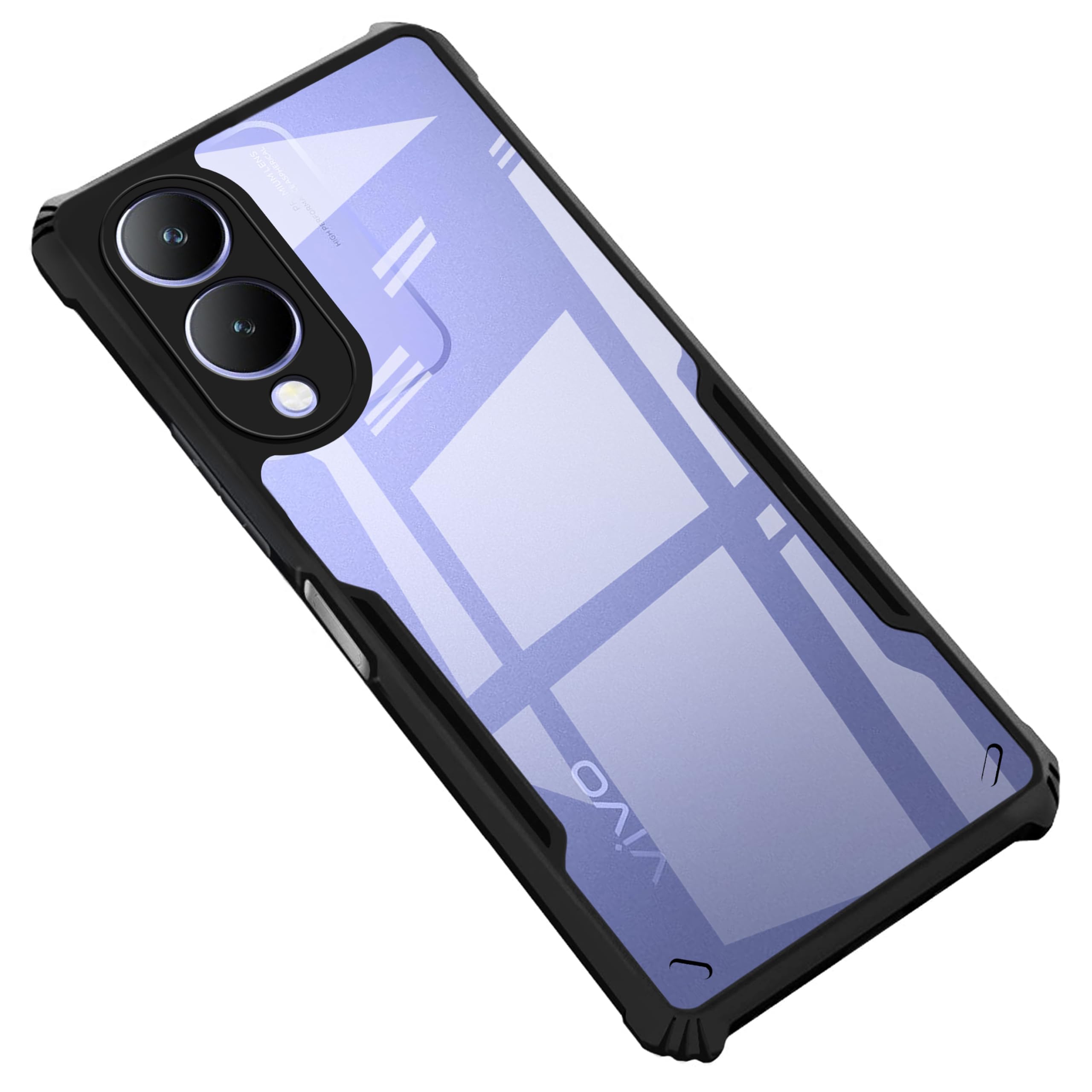 Amazon Brand - Solimo Back Case Cover for Vivo Y17s (Polycarbonate, Thermoplastic Polyurethane_Matte Black) (B0CSZ1BWRX) Amazon Price History, Amazon Price Tracker