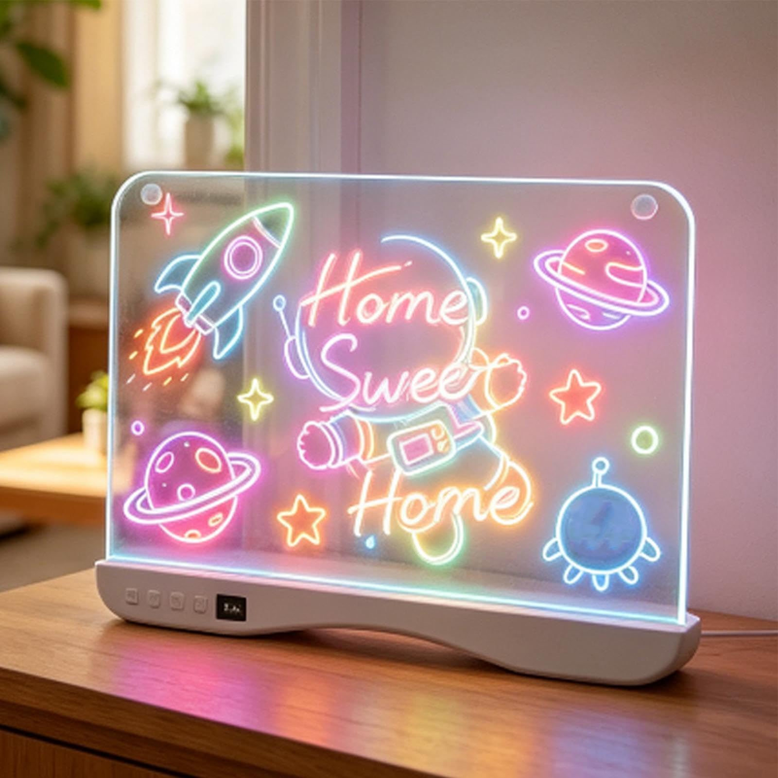Pizarra Luminosa Para Dibujo 9 Colores 4 Modos Tableta Garabatos Neón
