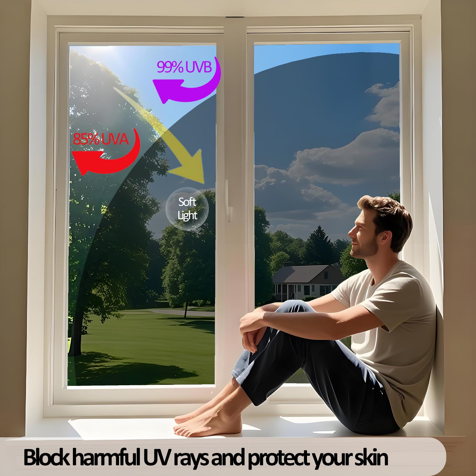 Fensterfolie Für Mehr Privatsphäre – Selbsthaftend, Spiegelnd, Blockiert UV & Wärme