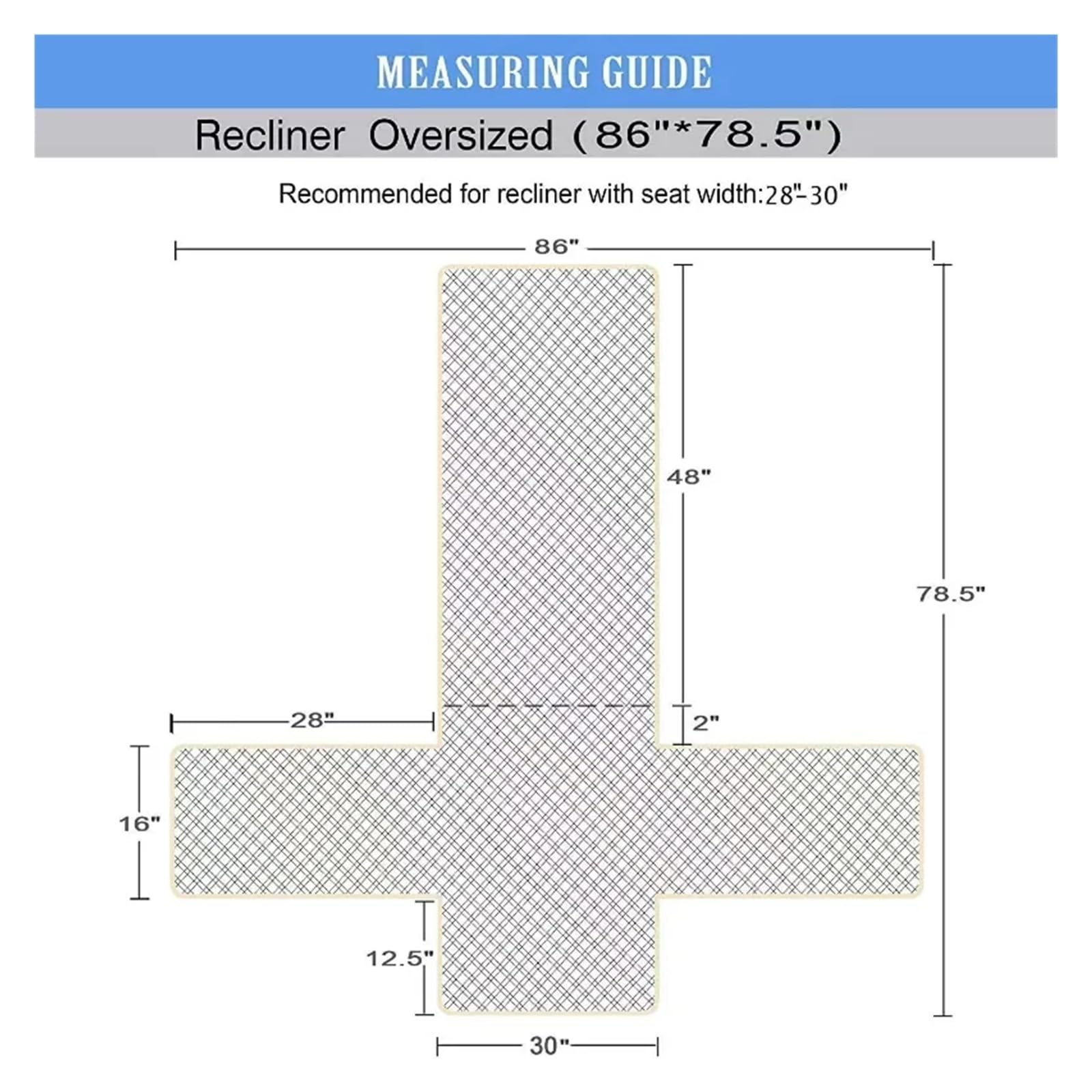 Copripoltrona Relax Reclinabile Copridivano reclinabile Fodera for cuscino impermeabile for divano Protezione elastica for divano Poltrona reversibile Fodera for divano for cani Animali domestici ( Co