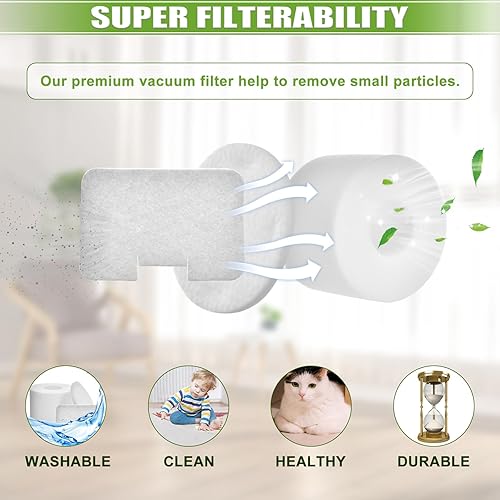 Miniatura 5 de Paquete de 6 filtros de repuesto para aspiradora vertical Shark Navigator Deluxe NV42, NV4226, NV46, NV44, NV4626, UV402, NV36, pieza de filtro