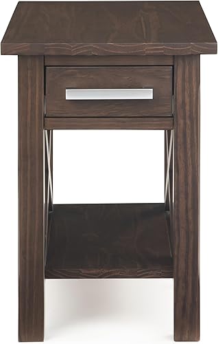 Miniatura 79 de SIMPLIHOME Kitchener Mesa consola – Mesa de sofá de madera maciza de 47 pulgadas de ancho en color blanco, mesa de almacenamiento contemporánea para