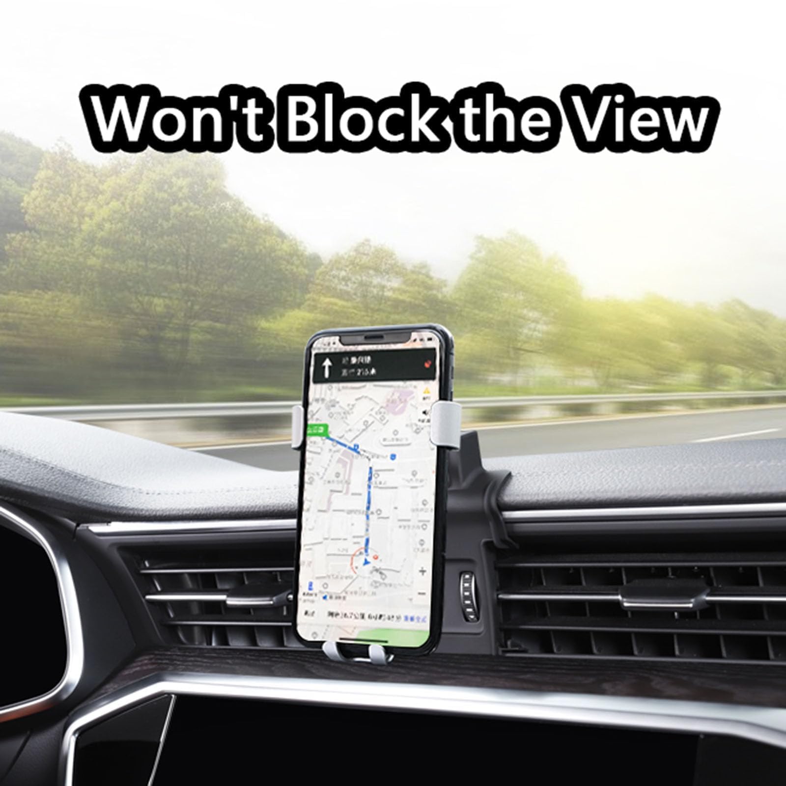 Supporto Telefono Per Auto Per Daihatsu Move, Rochy, Sirion, Terios, Yrv, Materia (2000-2024), Attacco A Griglia, Rotazione 360°