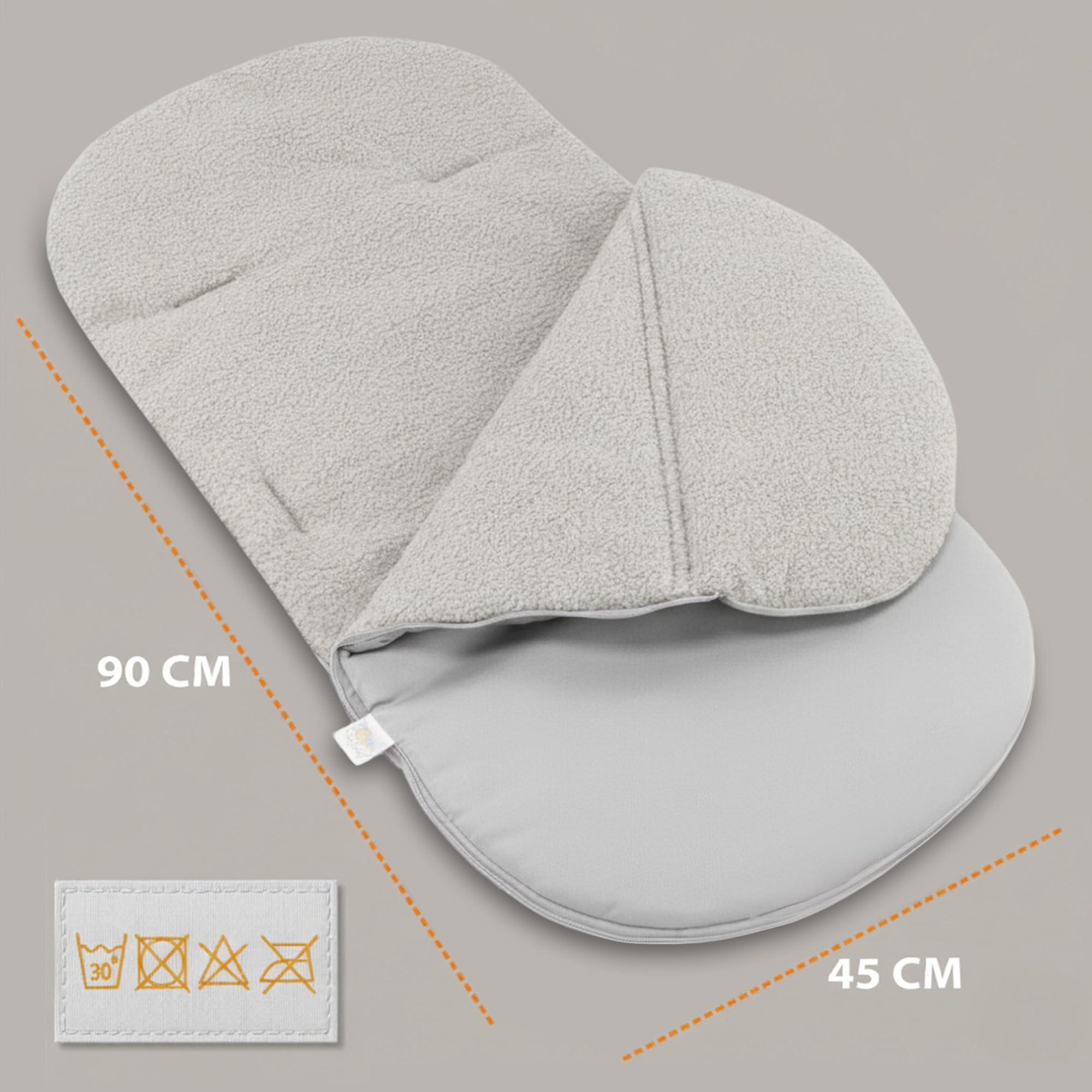 Sacco Termico Invernale Per Passeggino – Coprigambe Universale 102x54 Cm, Impermeabile E Antivento, Per Seggiolino Auto Con Cinture A 5 Punti, Adatto A 6-36 Mesi