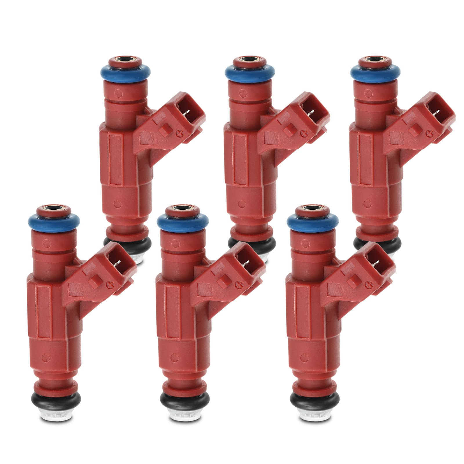 A-Premium Fuel Injectors Compatible with Ford Explorer 2002-2003, Explorer Sport Trac 2004 & Mercury Mountaineer 2001-2003 V6 4.0L, Set of 6, Replace# 1L2Z9F593CA, 0280156028