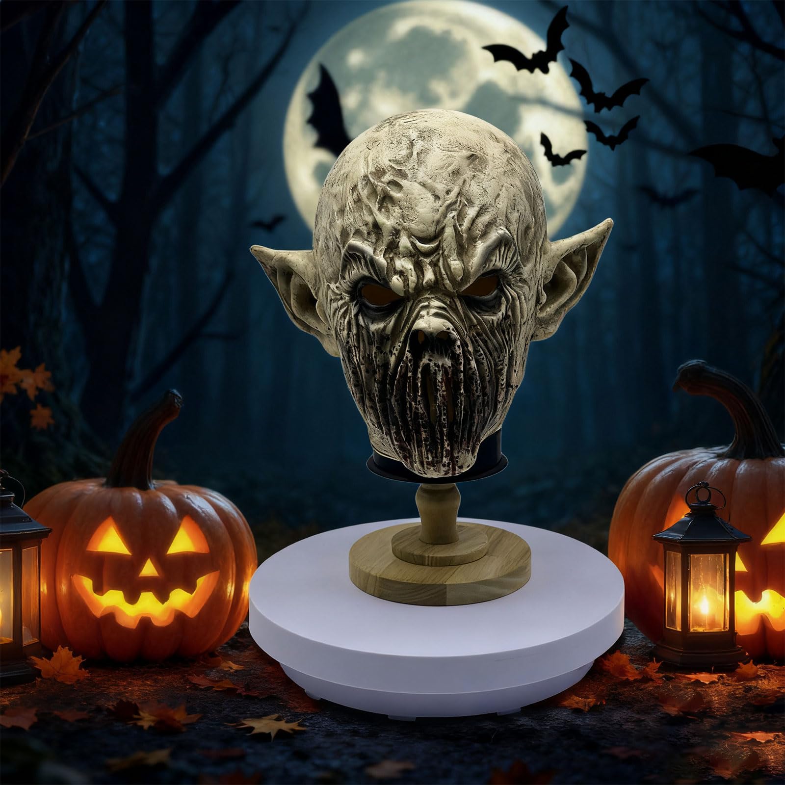 BEJOYFMY Scary Mouthless Monster Mask, Creepy Ghost Devil Zombie Face Masks for Halloween Cosplay Party Props - Image 2
