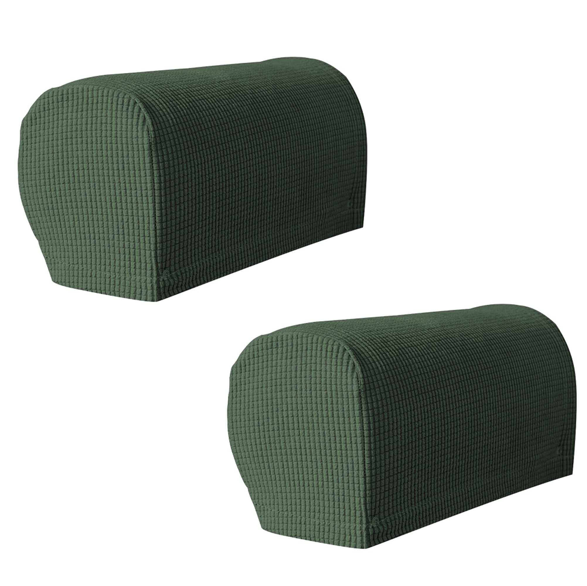 Armleuninghoezen, set van 4 stuks, stretchy en zacht polyester, antislip, meubelbeschermer voor stoel of bank, verkrijgbaar in verschillende kleuren (Grijs
