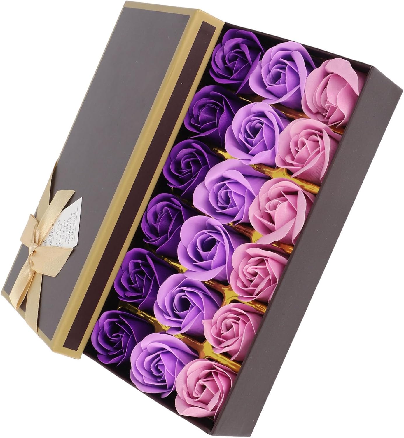Yinhing Rose Box Romantyczny Gradientowy Wystrój Wanny Kwiatowej na Walentynki, Dzień Matki, Rocznice Ślubu