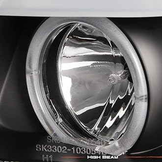 AKKON - For 06-08 BMW E90 3-Series 4 Doors Sedan Black Bezel Halogen Type [LED Halo] Ring Eye Lid Projector Headlights