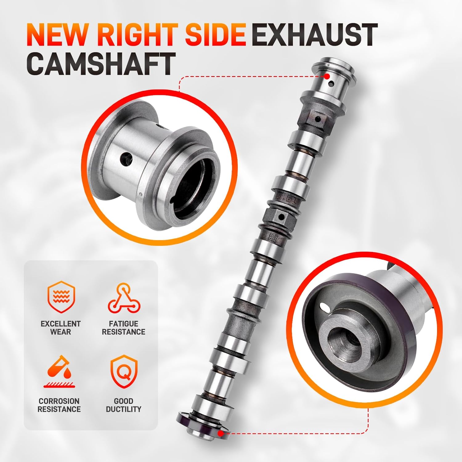 5184380AG Right Side Intake Camshaft Compatible with Dodge Journey, Ram 1500, Jeep Grand Cherokee & Chrysler 200 300 3.6L V6 Models Replaces for 5184380AD 5184380AE 5184380AH 5184380AF