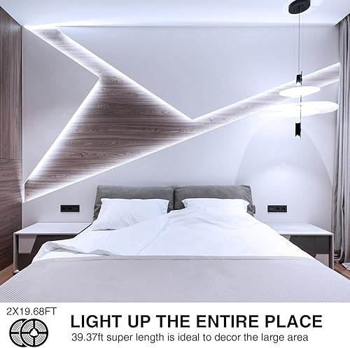 Miniatura 4 de Onforu Cuerda de luces LED blancas, 39.37 pies