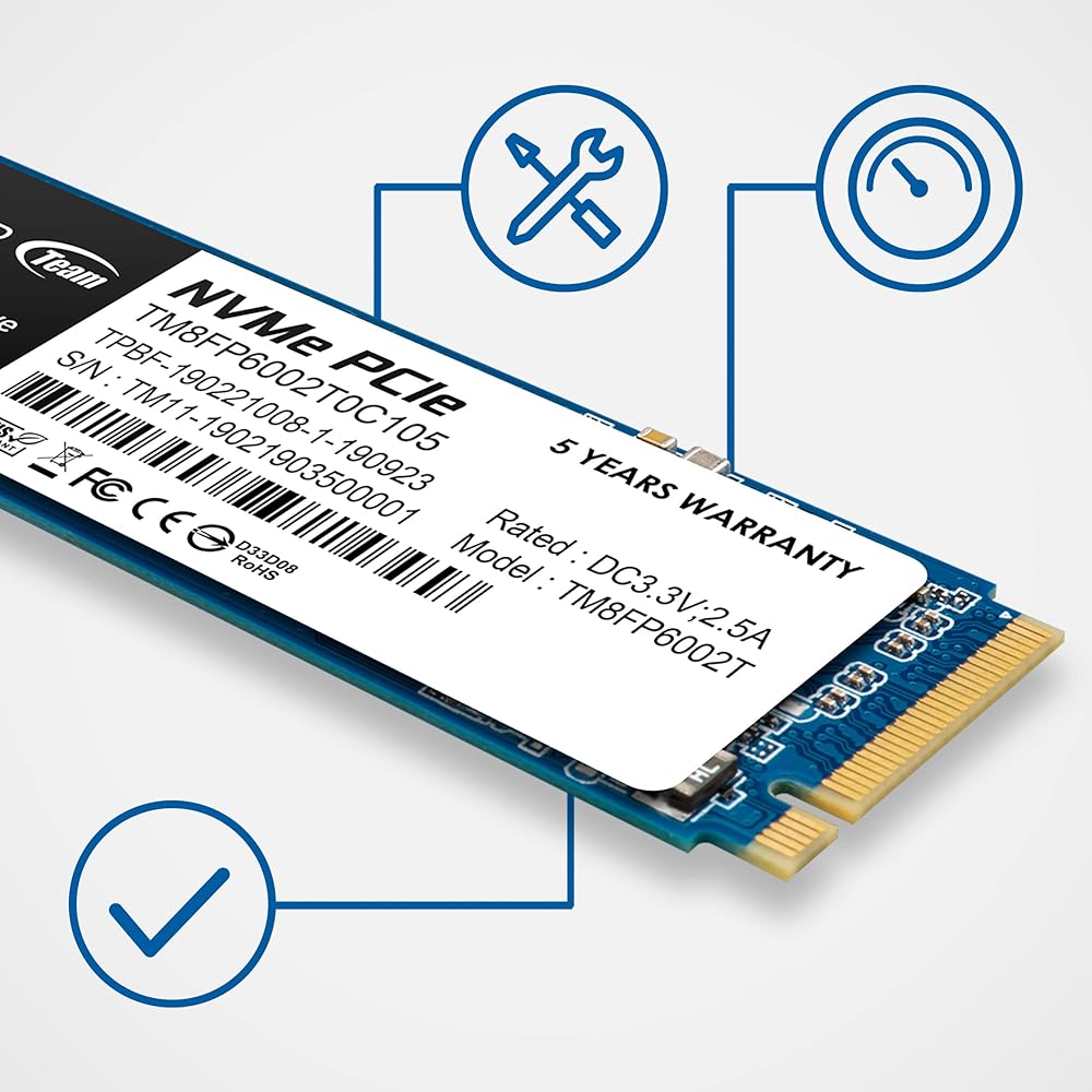 TEAMGROUP MP33 256GB NVMe PCIe M.2-2280 Solid State Drive thumbnail 2