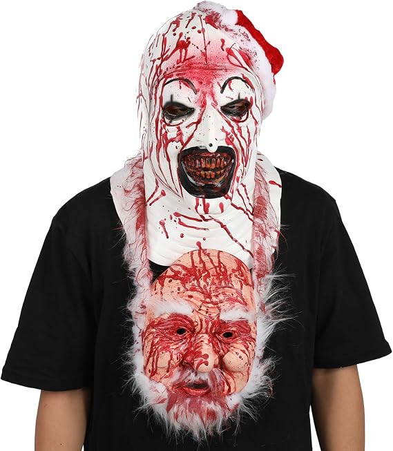 Terrifier Mask Art the Clown Mask Adults Cosplay Funny Killer Scary Head Props for Halloween