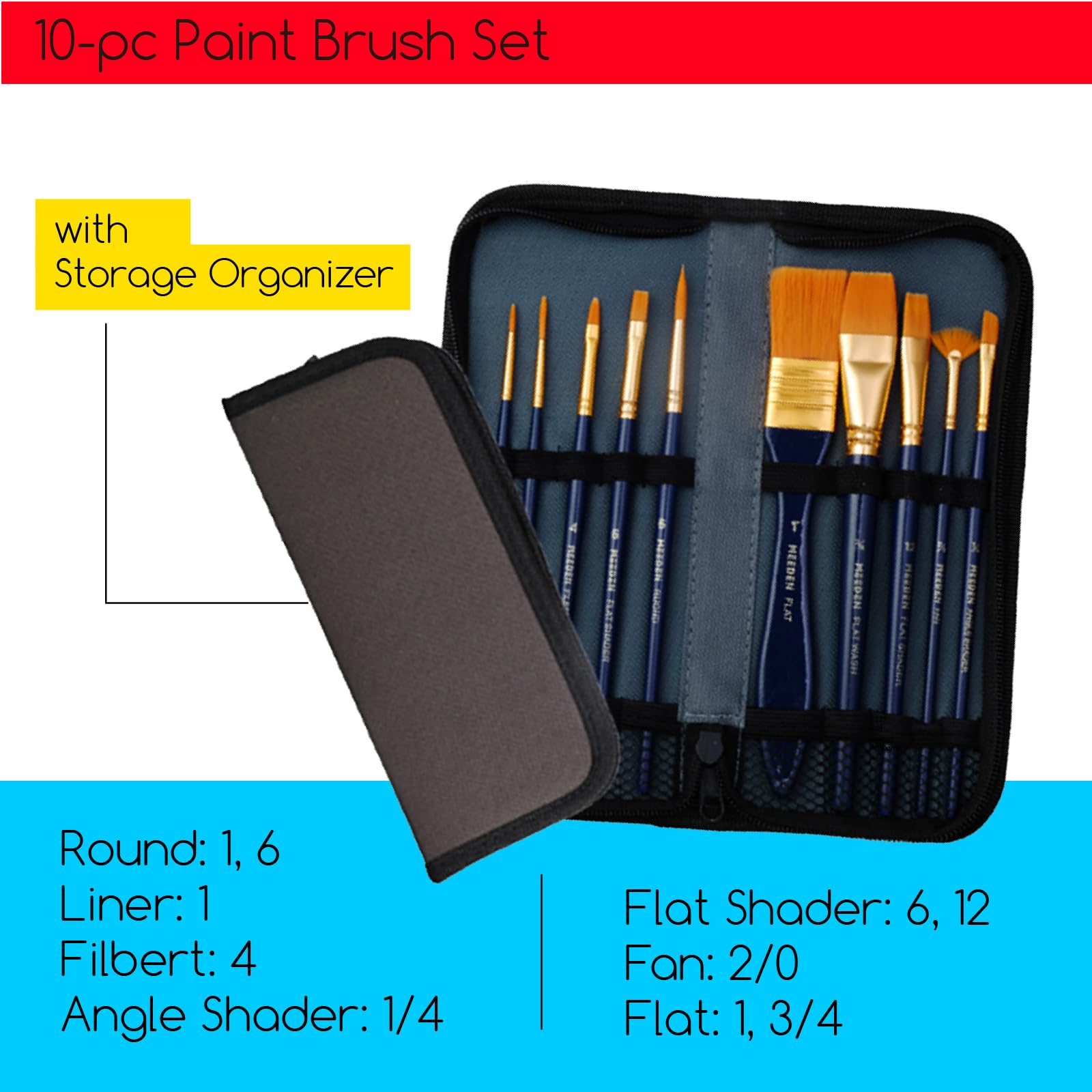 Amazon.com: MEEDEN Painting Kit with French Easel, 24 Colors