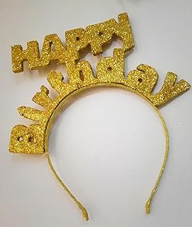 Birthday Headband gold